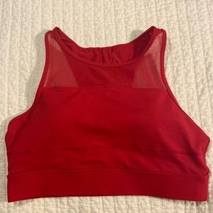 Zyia red all star sports bra